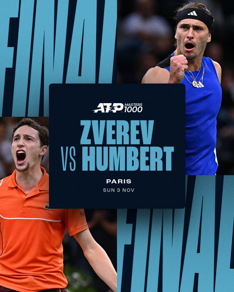 ATP1000巴黎大师赛决赛对阵:兹维列夫vs本土选手安贝尔