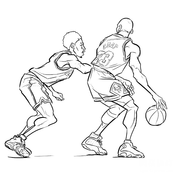 詹姆斯乔丹科比哈登领衔 NBA球星超燃漫画