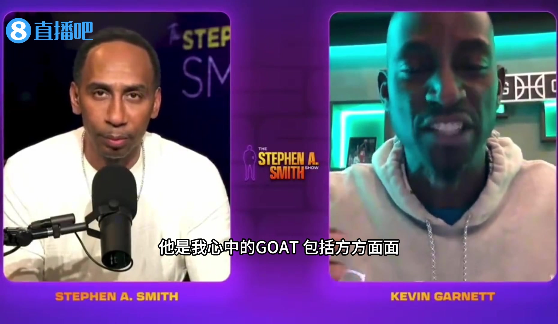 征服老对手了加内特：詹姆斯是我心中的GOAT，包括做生意！