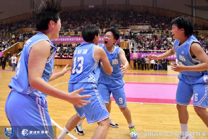 全国U15青少年篮球联赛女子组总成绩：湖南队第1江苏队第2