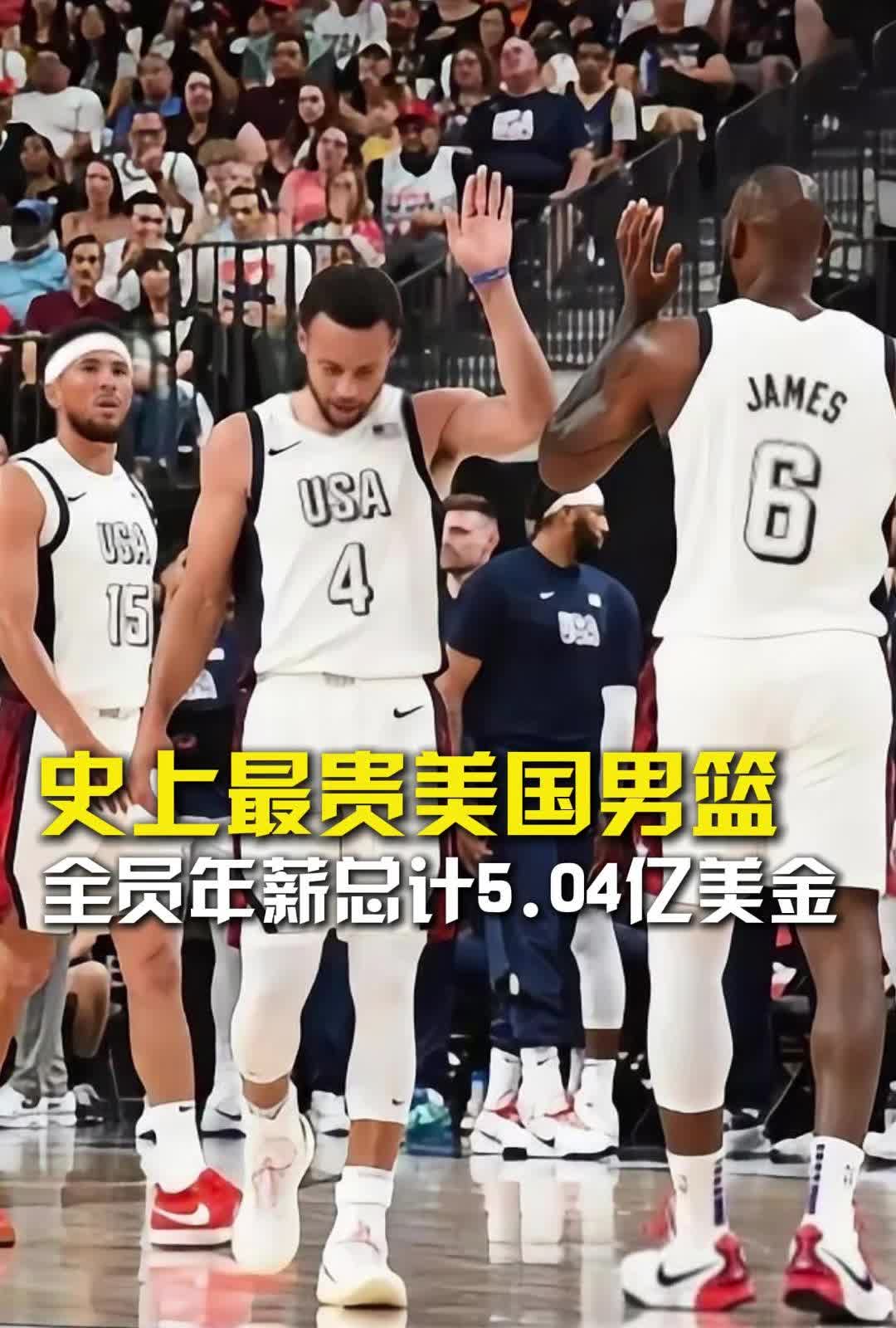 史上最贵梦之队！汇聚了NBA的顶级球星，并且全员年薪达到5.04亿美元的天价！