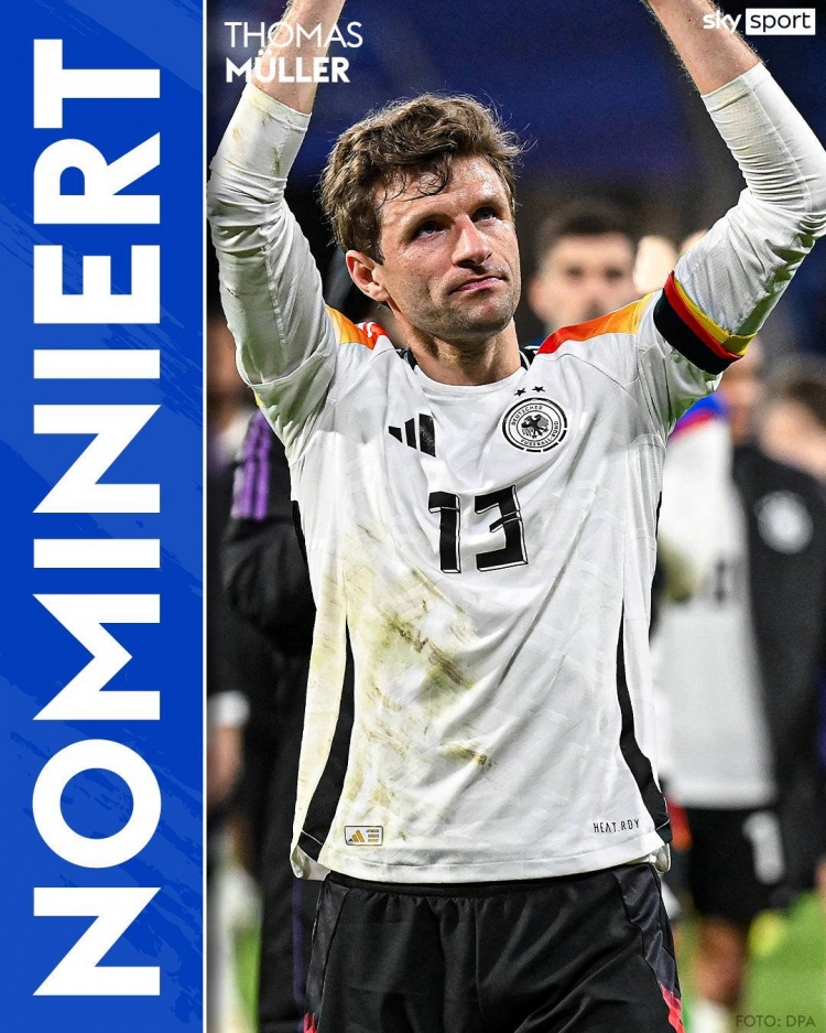 怎能少了你！穆勒社媒确认入选德国队欧洲杯名单
