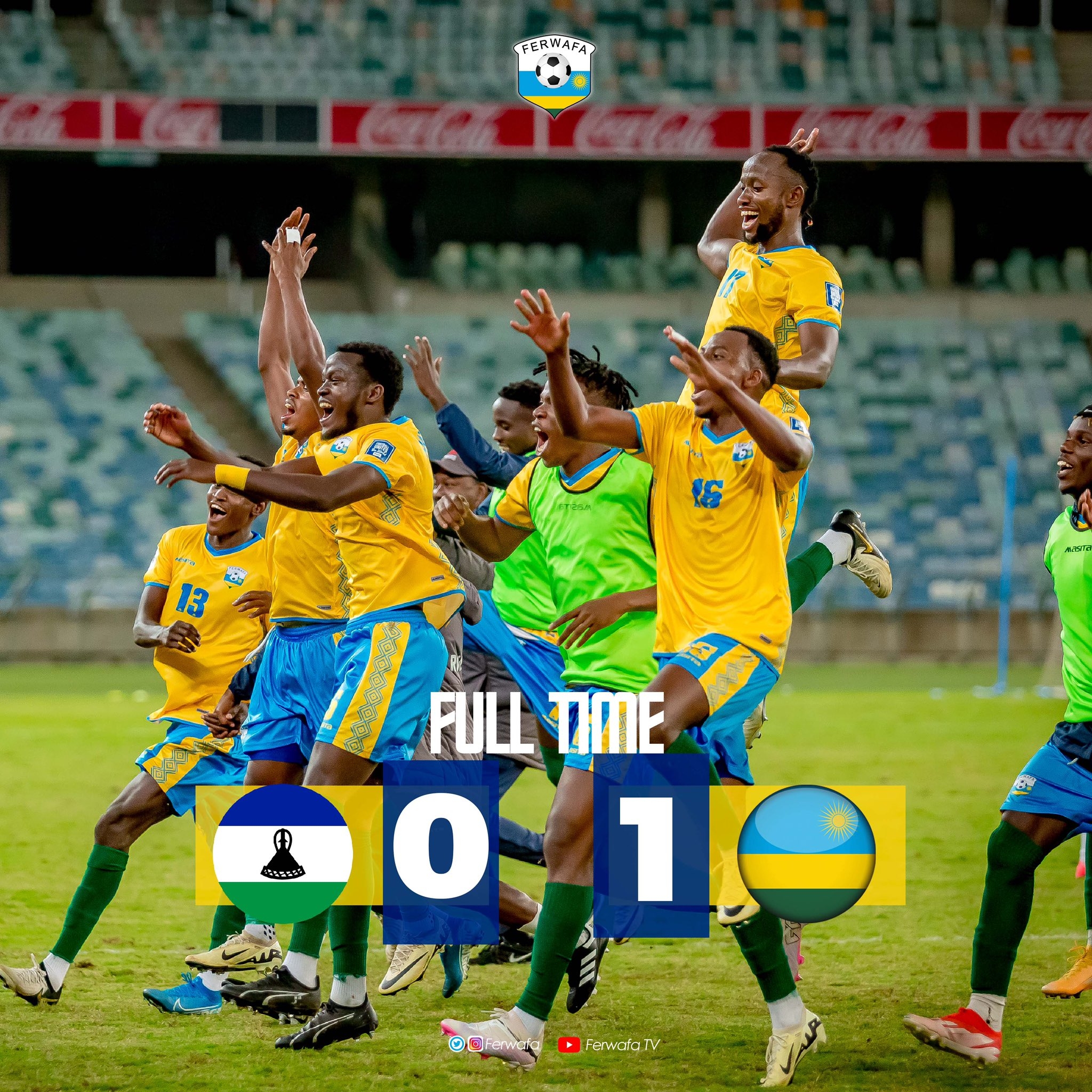 FIFA第131进军世界杯卢旺达世预赛暂居第1，力压南非尼日利亚！
