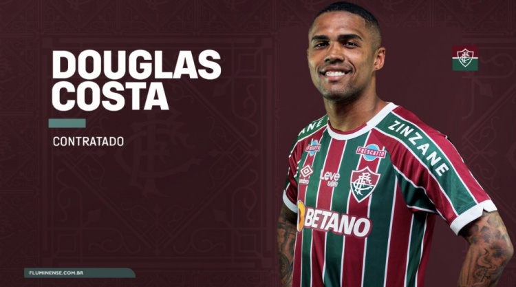 官方：33岁道格拉斯科斯塔加盟巴西球队弗鲁米嫩塞