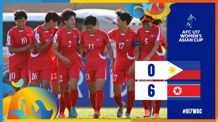 U17女足亚洲杯朝鲜60菲律宾进4强韩国120大胜印尼