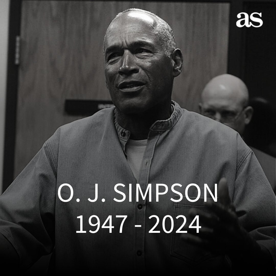 “辛普森杀妻案”当事人，美国橄榄球球员OJ辛普森去世终年76岁