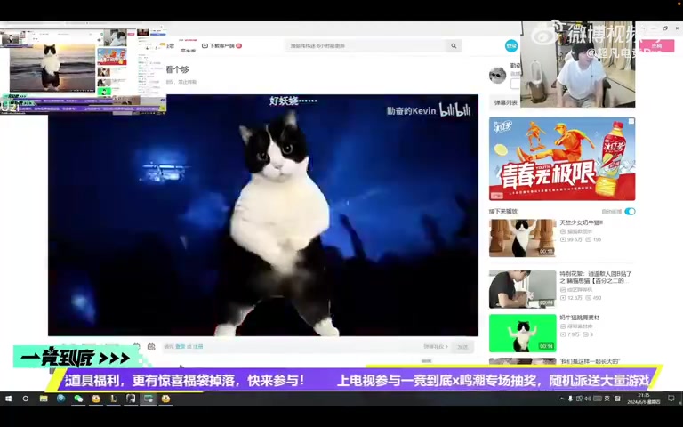 抽象！Letme游戏挑战失败！被惩罚模仿奶牛猫跳舞，越跳越来劲