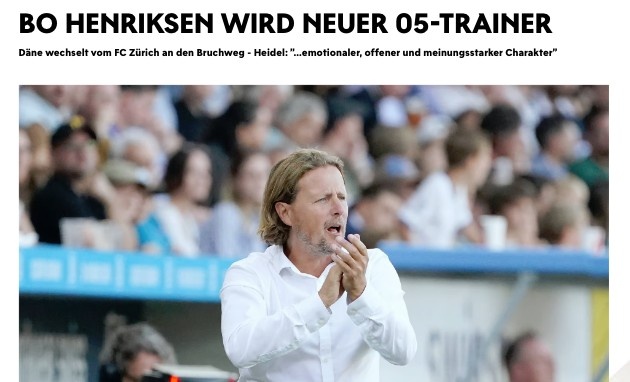 美因茨官方：丹麦教练博亨里克森出任球队新帅，签约至2026年