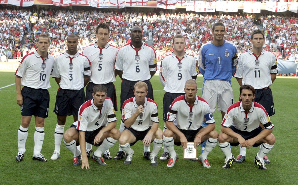璀璨醒目！04年欧洲杯的英格兰阵容，巨星云集却倒在了12码点