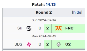 LEC今日赛果：FNC击败SK，G2横扫BDS，G2、FNC晋级胜决