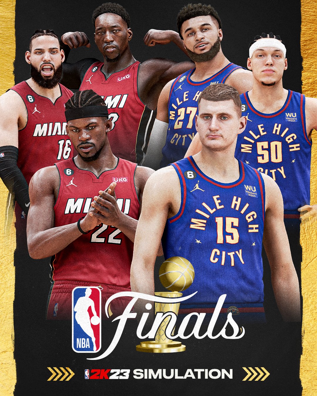 2K模拟总决赛：热火43夺冠巴特勒场均25+6+8当选FMVP
