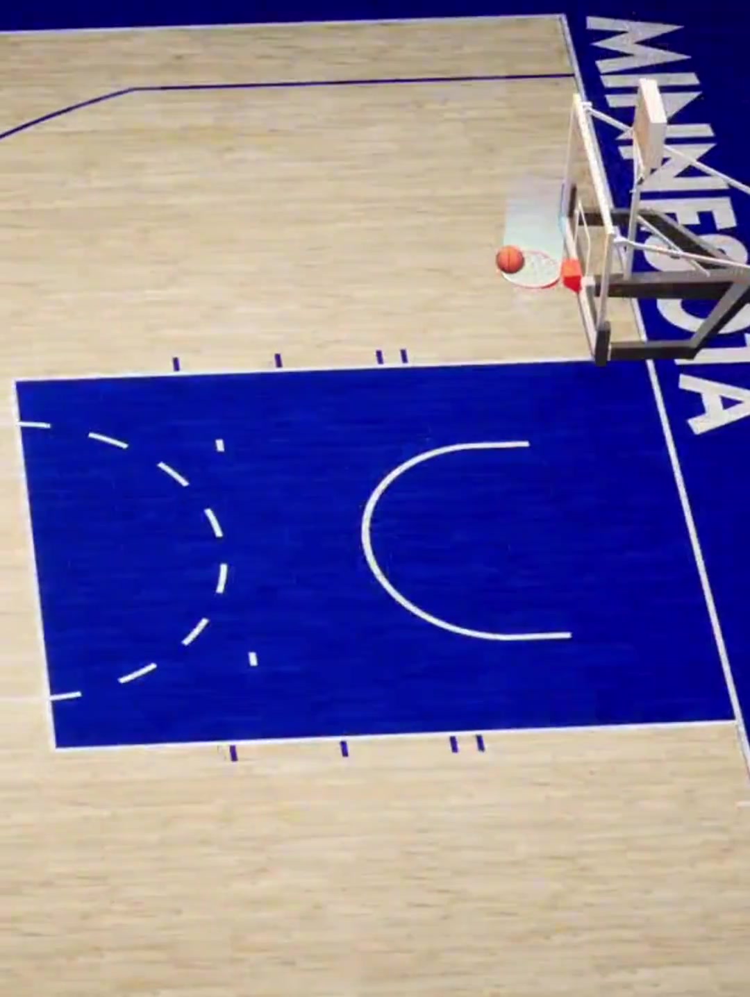 在圆柱体内了！NBA回放中心利用鹰眼技术确认唐斯进攻干扰球！