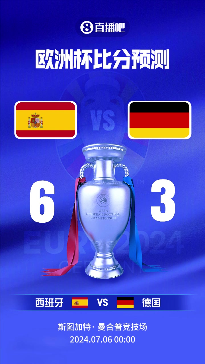 欧洲杯淘汰赛德国vs西班牙截图比分预测