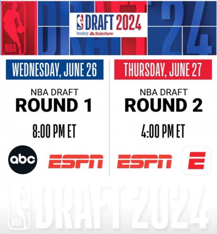 官方：NBA首轮选秀将于27日早八点开始次轮为28日凌晨四点