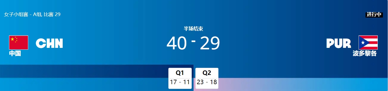 李梦、李月汝各砍12分中国女篮上半场4029波多黎各