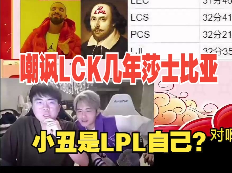 姿态记得谈：嘲讽几年LCK莎士比亚，结果却是LPL自己