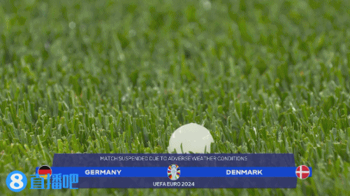 天气恶劣！德国vs丹麦现场电闪雷鸣又