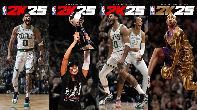 《NBA2K25》四版封面公布：将于9月6日登陆全平台